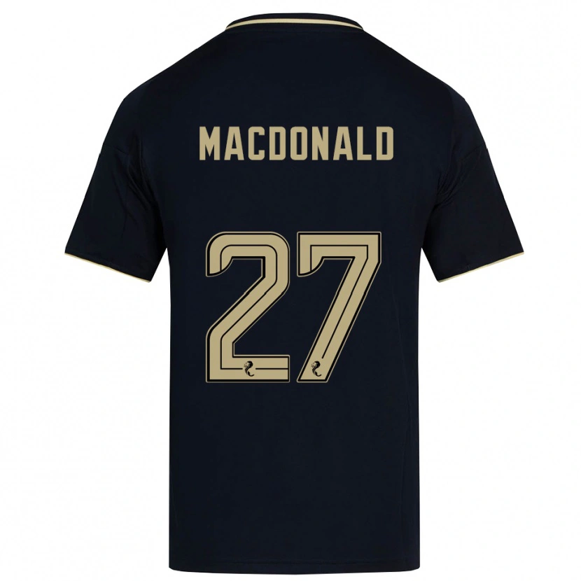 Danxen Men Angus Macdonald #27 Navy Gold Away Jersey 2025/26 T-Shirt