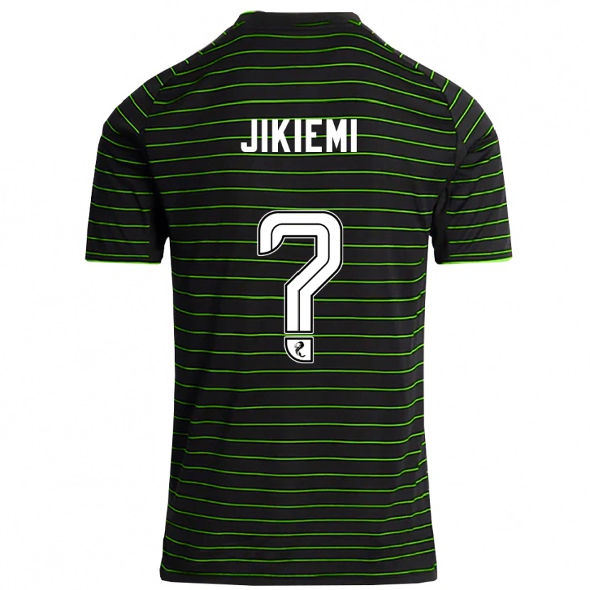 Danxen Men Dara Jikiemi #0 Black Green Away Jersey 2025/26 T-Shirt