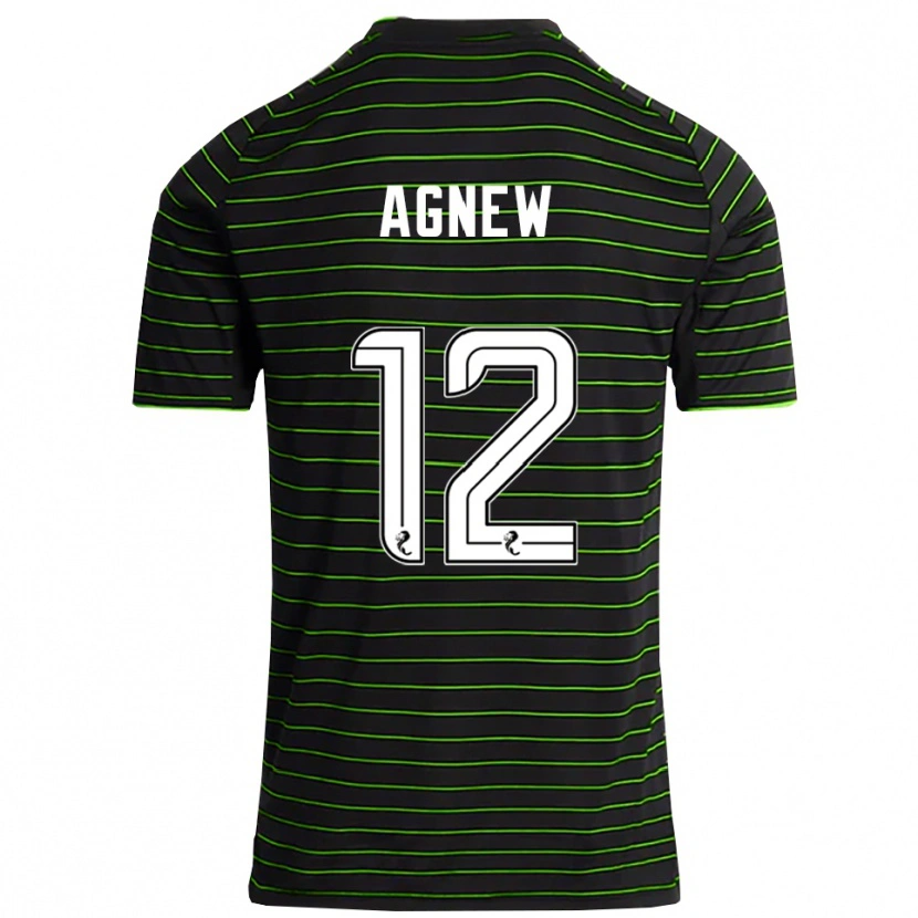 Danxen Men Murphy Agnew #12 Black Green Away Jersey 2025/26 T-Shirt