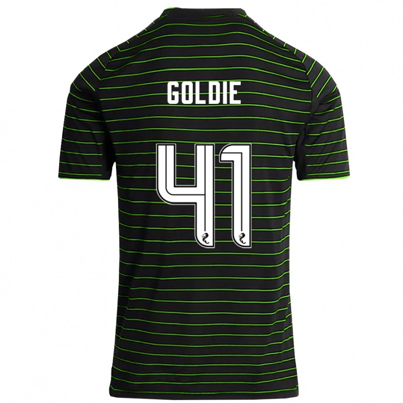Danxen Men Clare Goldie #41 Black Green Away Jersey 2025/26 T-Shirt