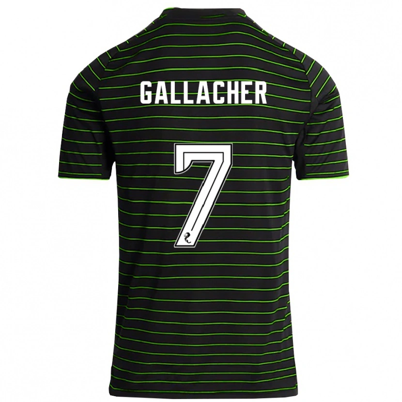 Danxen Men Amy Gallacher #7 Black Green Away Jersey 2025/26 T-Shirt