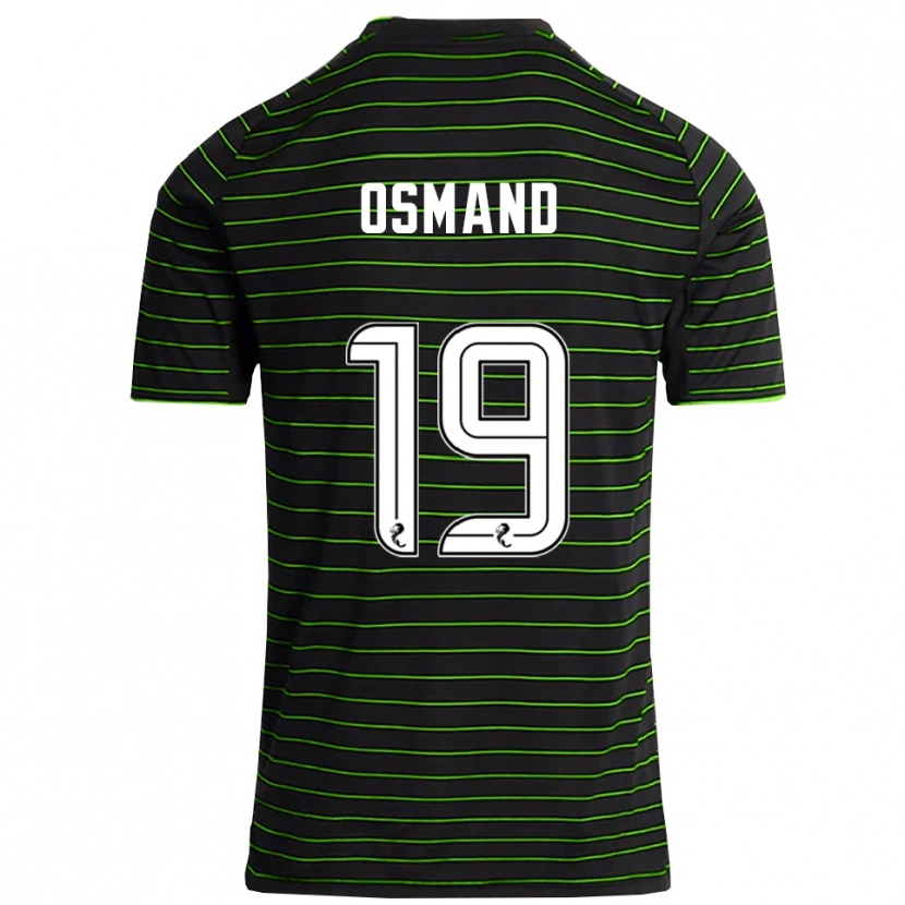Danxen Men Callum Osmand #19 Black Green Away Jersey 2025/26 T-Shirt