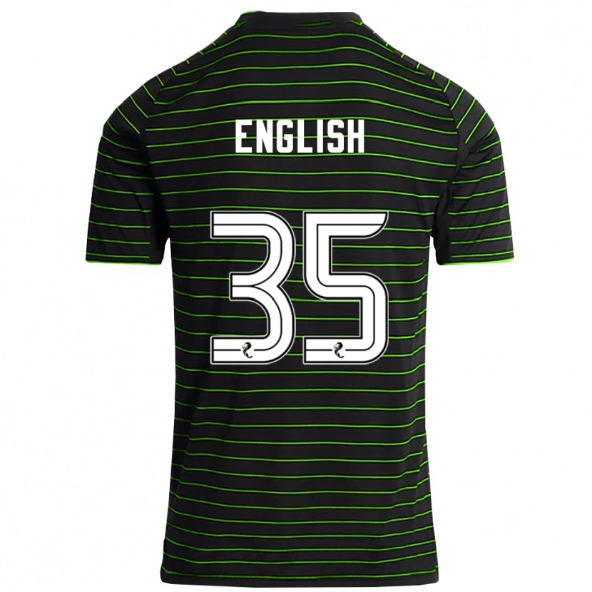 Danxen Men Isaac English #35 Black Green Away Jersey 2025/26 T-Shirt