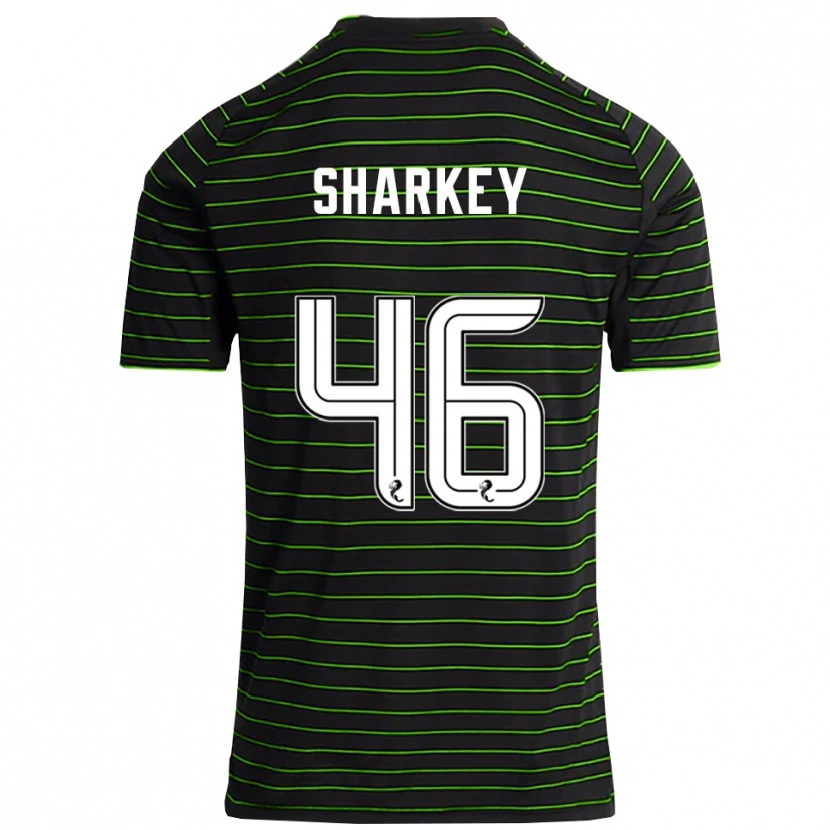 Danxen Men Amy Sharkey #46 Black Green Away Jersey 2025/26 T-Shirt