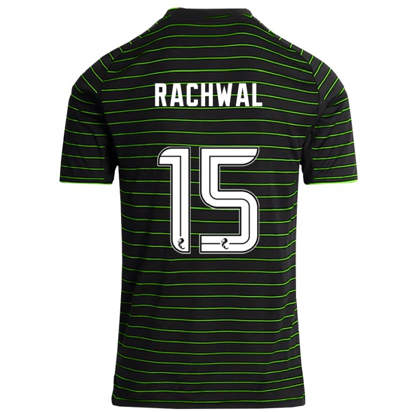 Danxen Men Robert Rachwal #15 Black Green Away Jersey 2025/26 T-Shirt