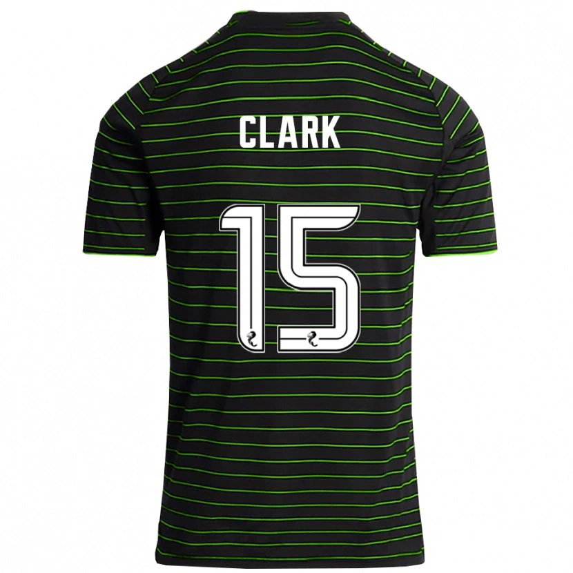 Danxen Men Kelly Clark #15 Black Green Away Jersey 2025/26 T-Shirt