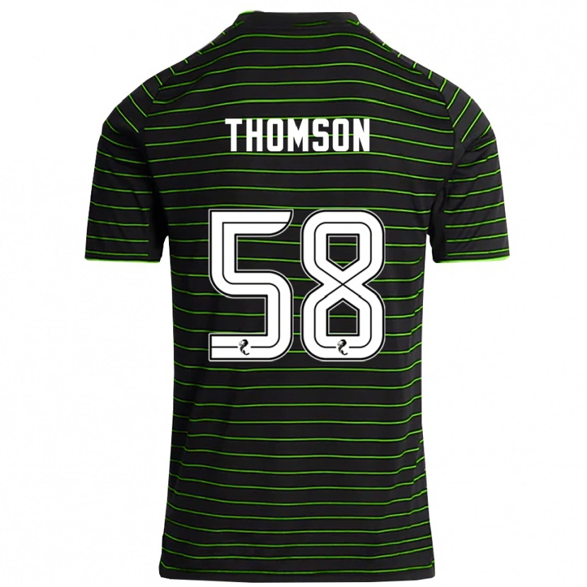 Danxen Men Corey Thomson #58 Black Green Away Jersey 2025/26 T-Shirt