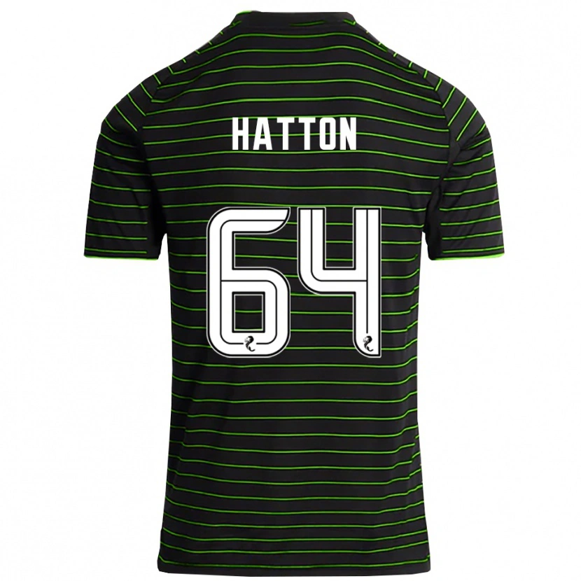 Danxen Men Thomas Hatton #64 Black Green Away Jersey 2025/26 T-Shirt