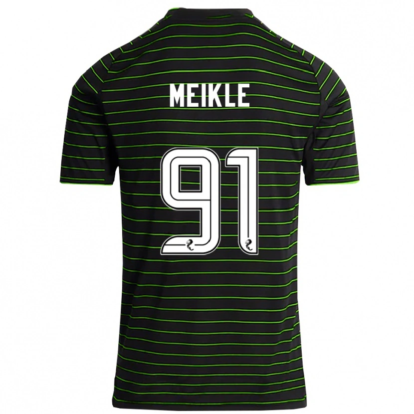 Danxen Men Jamie Meikle #91 Black Green Away Jersey 2025/26 T-Shirt