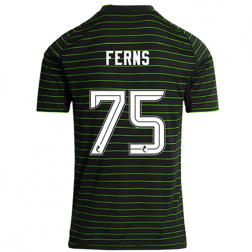 Danxen Men Ronan Ferns #75 Black Green Away Jersey 2025/26 T-Shirt