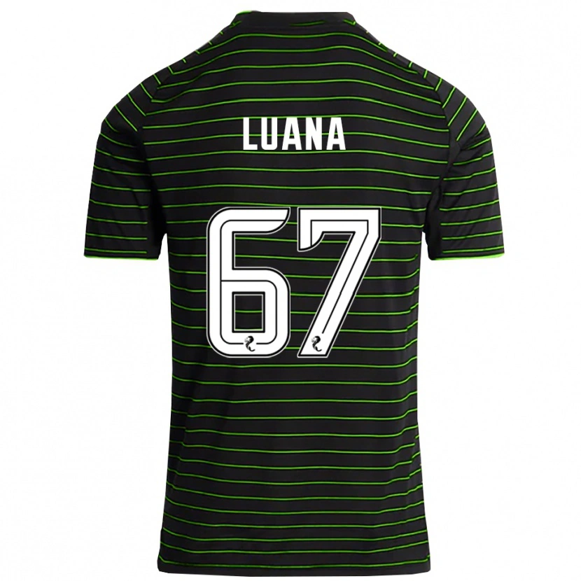 Danxen Men Luana Muñoz #67 Black Green Away Jersey 2025/26 T-Shirt