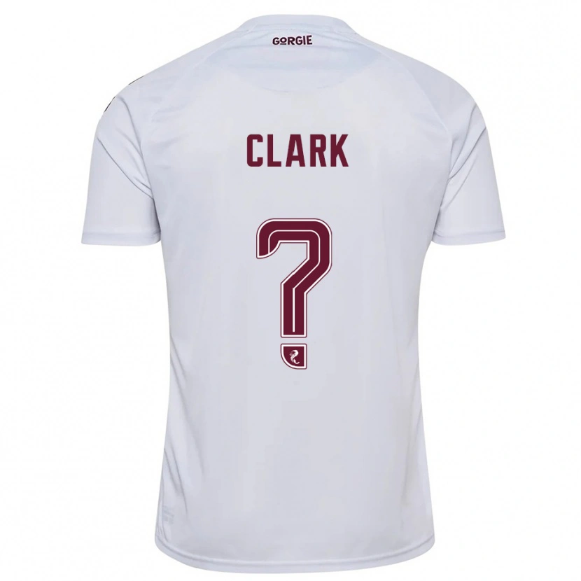 Danxen Men Allan Clark #0 White Burgundy Away Jersey 2025/26 T-Shirt