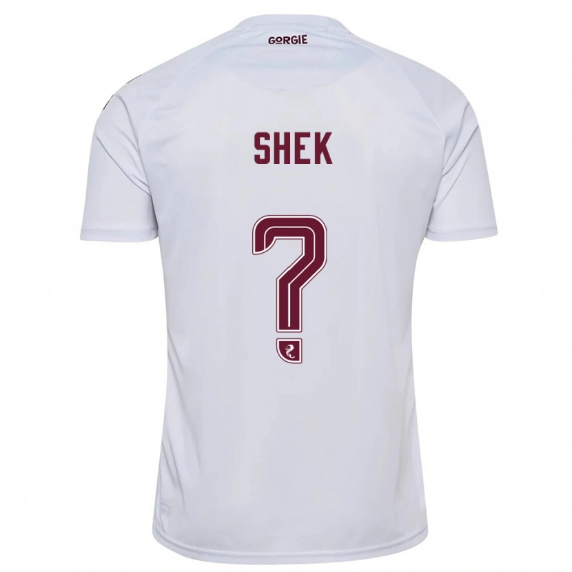Danxen Men Cayden Shek #0 White Burgundy Away Jersey 2025/26 T-Shirt