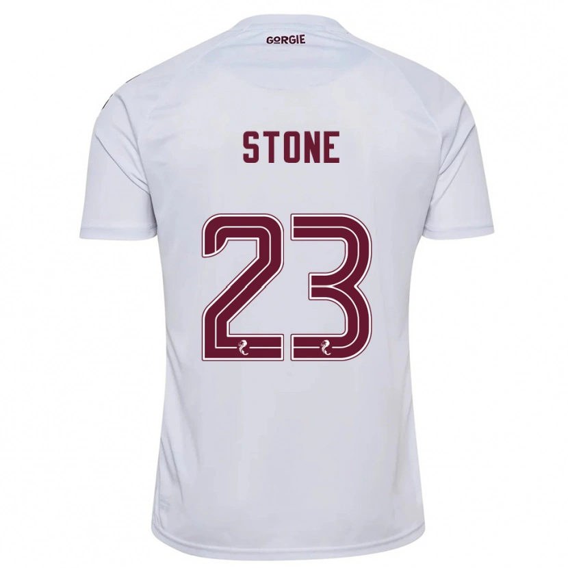 Danxen Men Harry Stone #23 White Burgundy Away Jersey 2025/26 T-Shirt