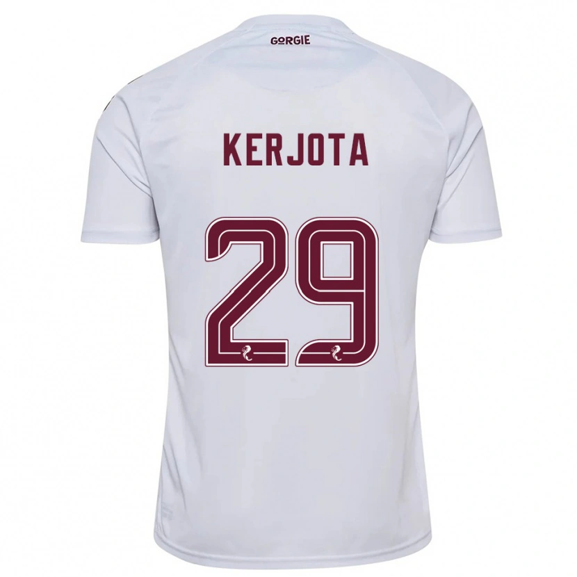 Danxen Men Sabah Kerjota #29 White Burgundy Away Jersey 2025/26 T-Shirt