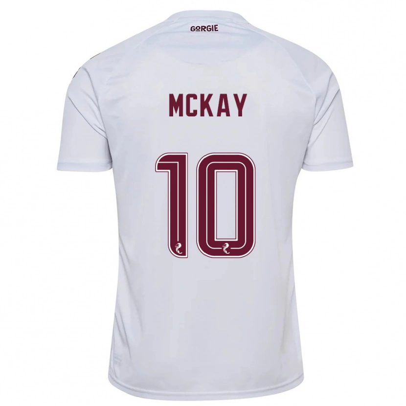 Danxen Men Barrie Mckay #10 White Burgundy Away Jersey 2025/26 T-Shirt