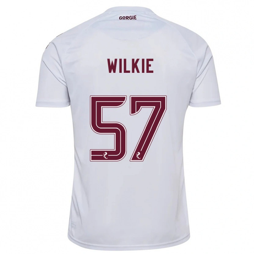 Danxen Men Coupar Wilkie #57 White Burgundy Away Jersey 2025/26 T-Shirt