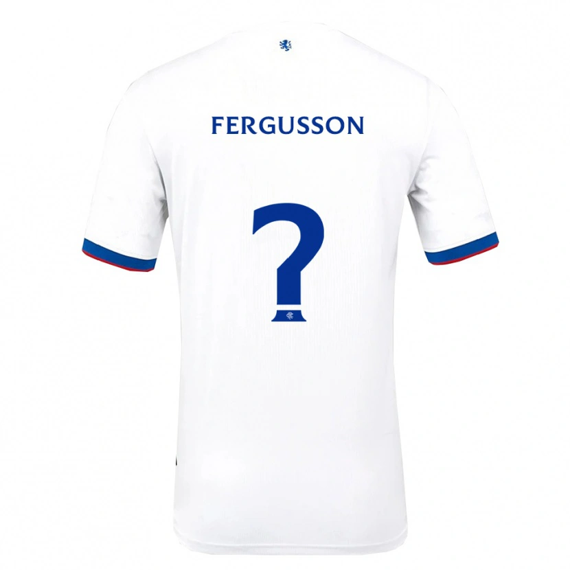 Danxen Men Coben Fergusson #0 White Red Blue Away Jersey 2025/26 T-Shirt