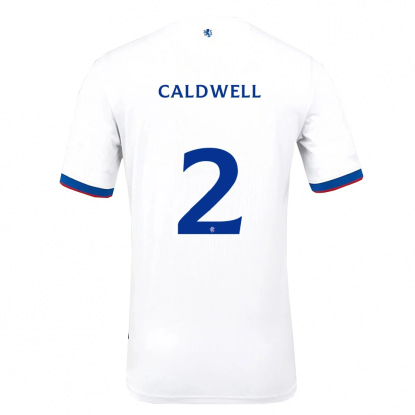 Danxen Men Jack Caldwell #2 White Red Blue Away Jersey 2025/26 T-Shirt