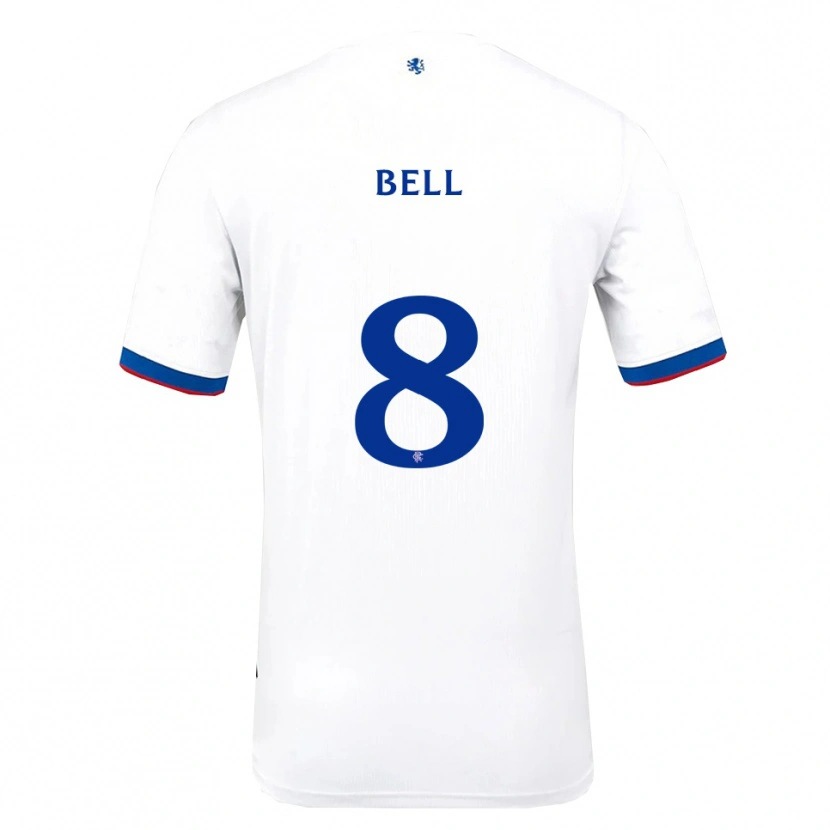 Danxen Men Cameron Bell #8 White Red Blue Away Jersey 2025/26 T-Shirt
