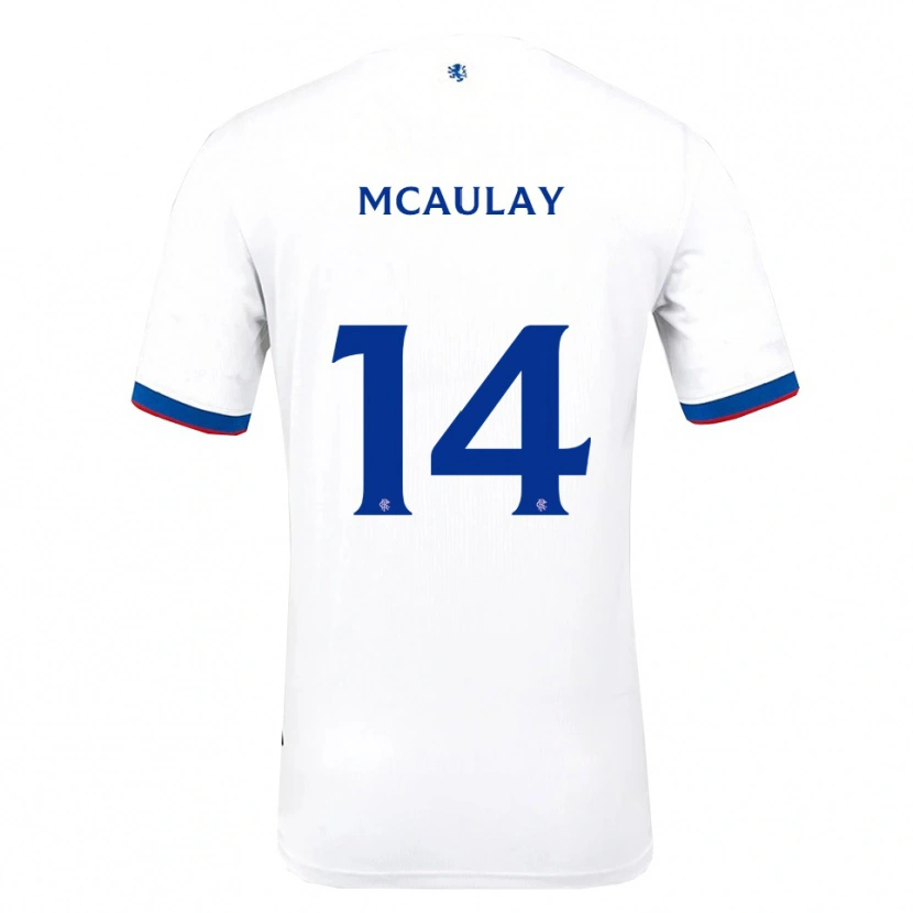 Danxen Men Mia Mcaulay #14 White Red Blue Away Jersey 2025/26 T-Shirt