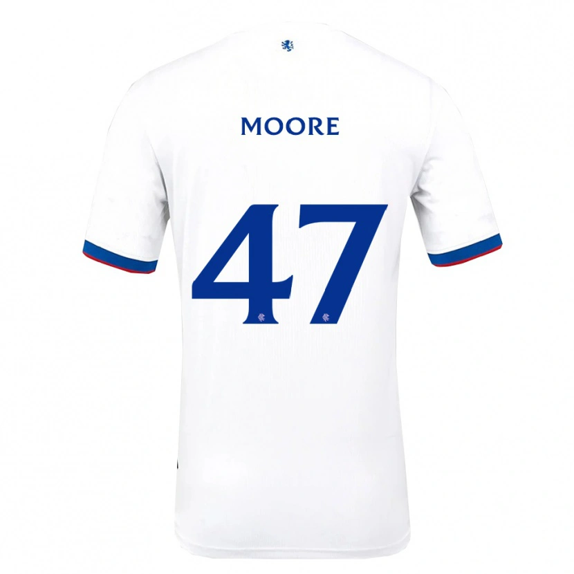 Danxen Men Mikey Moore #47 White Red Blue Away Jersey 2025/26 T-Shirt