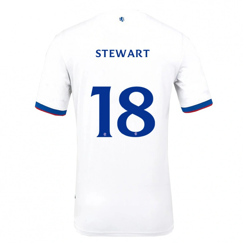 Danxen Men Lewis Stewart #18 White Red Blue Away Jersey 2025/26 T-Shirt