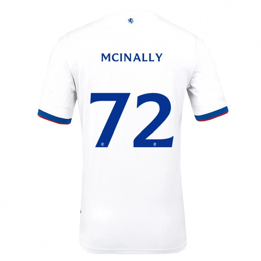 Danxen Men Darren Mcinally #72 White Red Blue Away Jersey 2025/26 T-Shirt