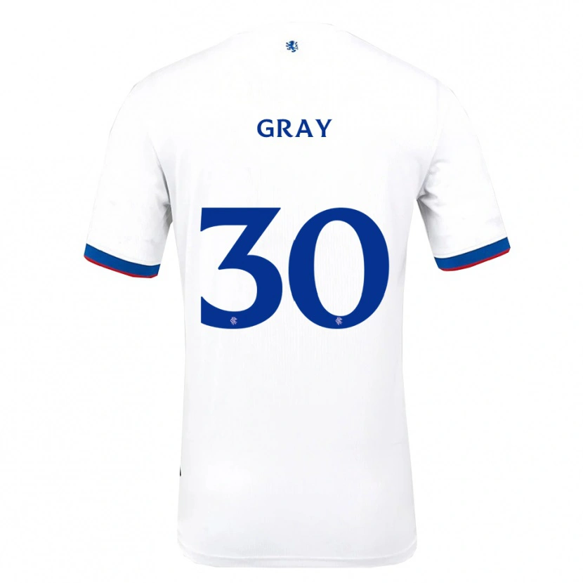 Danxen Men Georgia Gray #30 White Red Blue Away Jersey 2025/26 T-Shirt