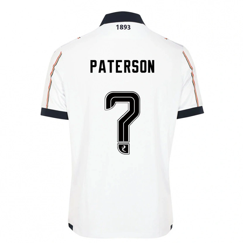 Danxen Men Sonny Paterson #0 White Navy Red Away Jersey 2025/26 T-Shirt