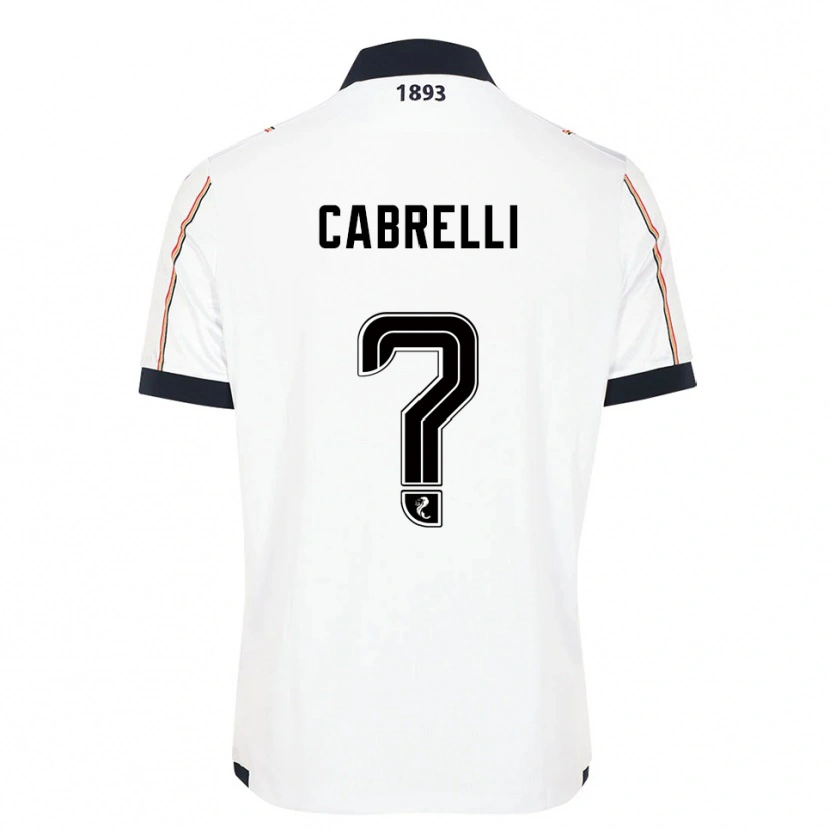 Danxen Men David Cabrelli #0 White Navy Red Away Jersey 2025/26 T-Shirt