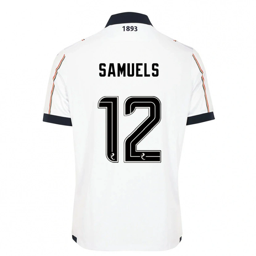 Danxen Men Imari Samuels #12 White Navy Red Away Jersey 2025/26 T-Shirt