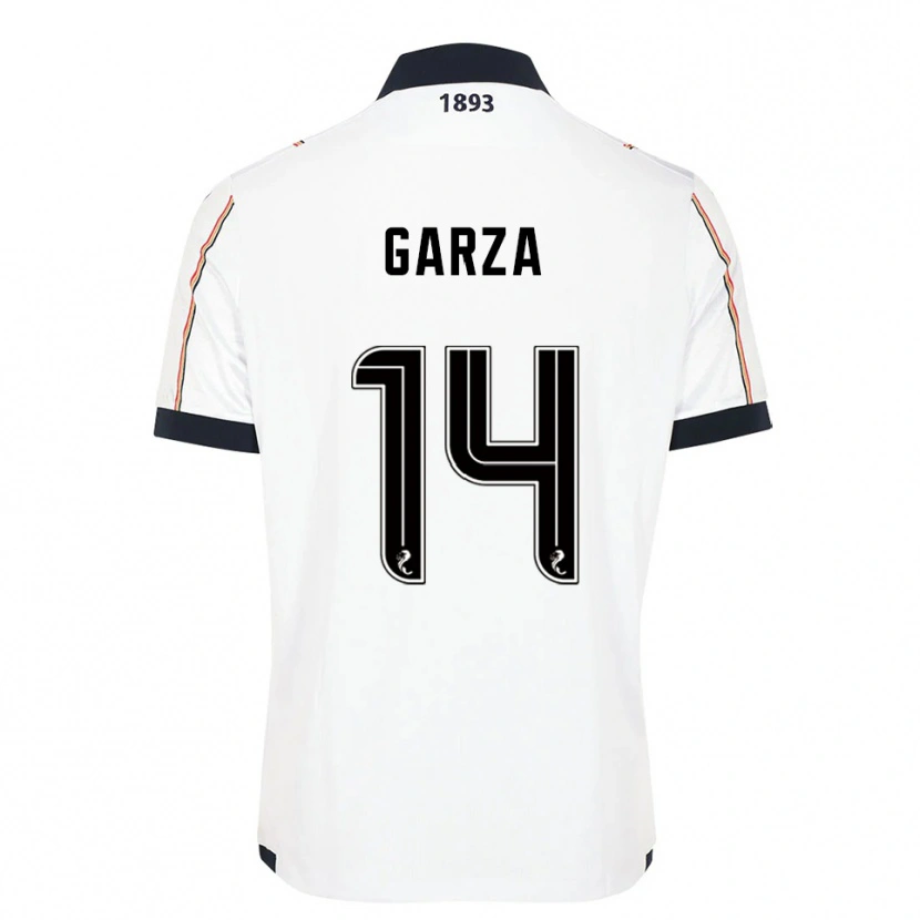 Danxen Men César Garza #14 White Navy Red Away Jersey 2025/26 T-Shirt