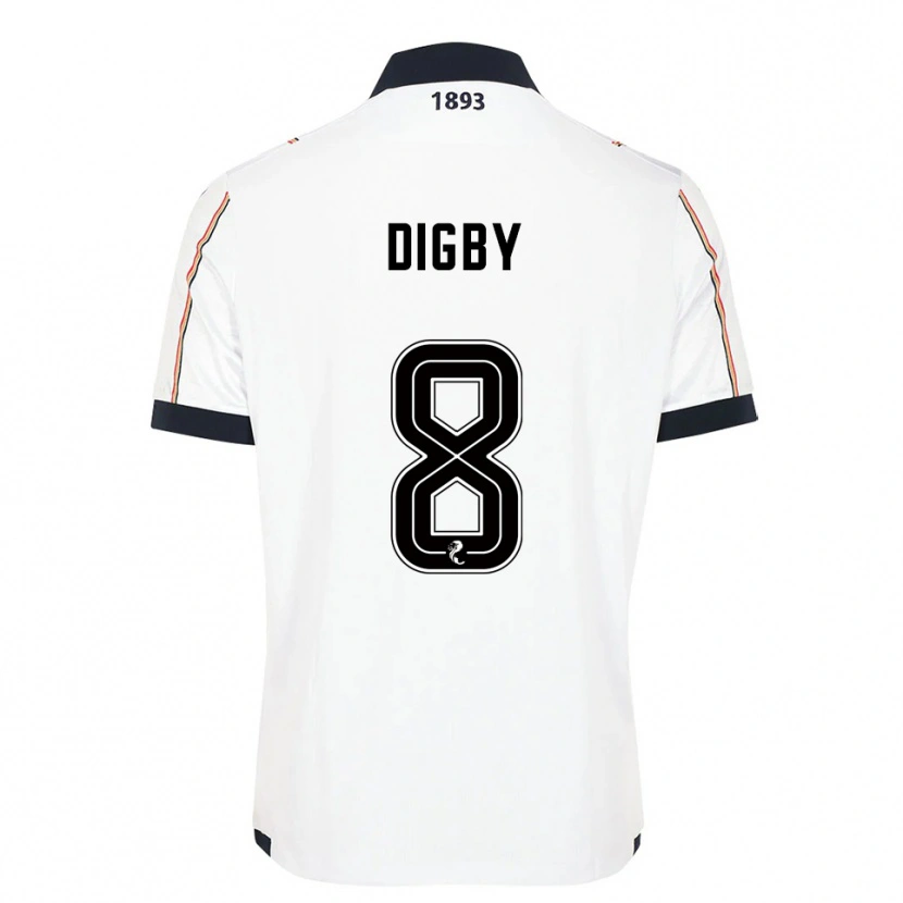 Danxen Men Paul Digby #8 White Navy Red Away Jersey 2025/26 T-Shirt