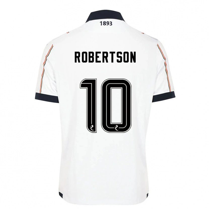 Danxen Men Finlay Robertson #10 White Navy Red Away Jersey 2025/26 T-Shirt