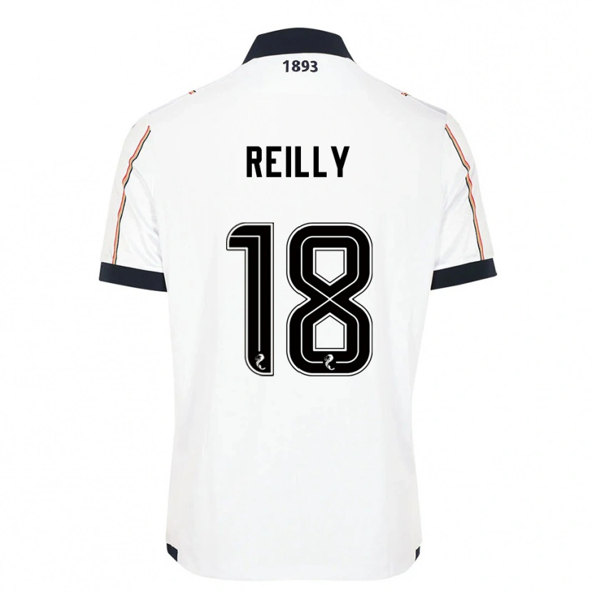 Danxen Men Charlie Reilly #18 White Navy Red Away Jersey 2025/26 T-Shirt