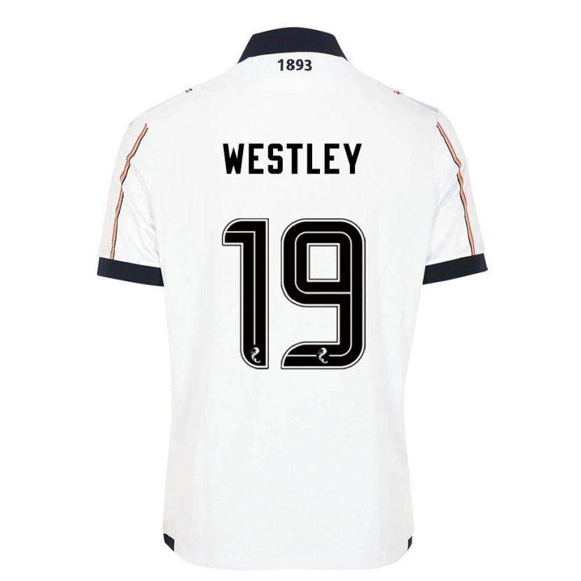 Danxen Men Joe Westley #19 White Navy Red Away Jersey 2025/26 T-Shirt