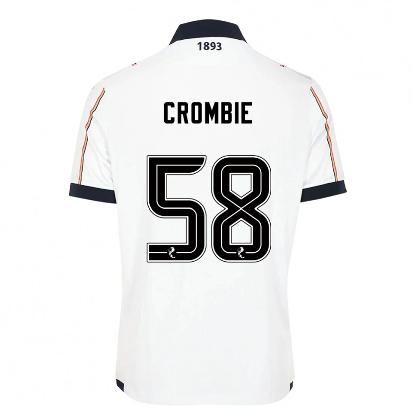 Danxen Men Ethan Crombie #58 White Navy Red Away Jersey 2025/26 T-Shirt