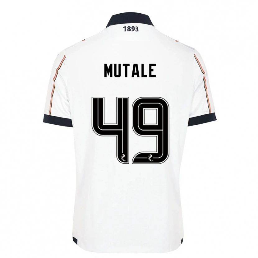 Danxen Men Euan Mutale #49 White Navy Red Away Jersey 2025/26 T-Shirt