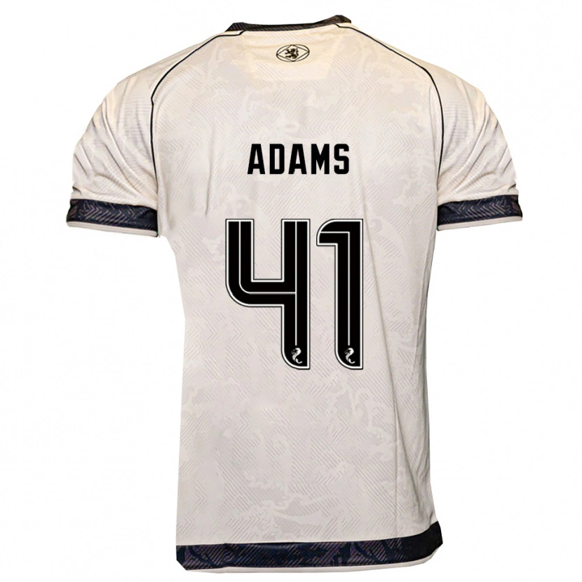 Danxen Men Ruairidh Adams #41 White Black Away Jersey 2025/26 T-Shirt