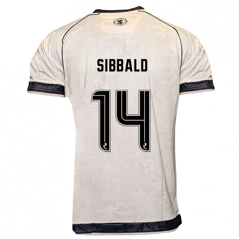 Danxen Men Craig Sibbald #14 White Black Away Jersey 2025/26 T-Shirt