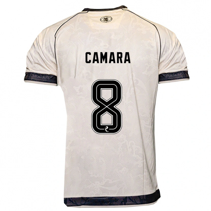 Danxen Men Panutche Camara #8 White Black Away Jersey 2025/26 T-Shirt