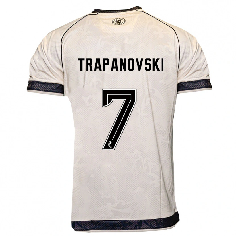 Danxen Men Kristijan Trapanovski #7 White Black Away Jersey 2025/26 T-Shirt