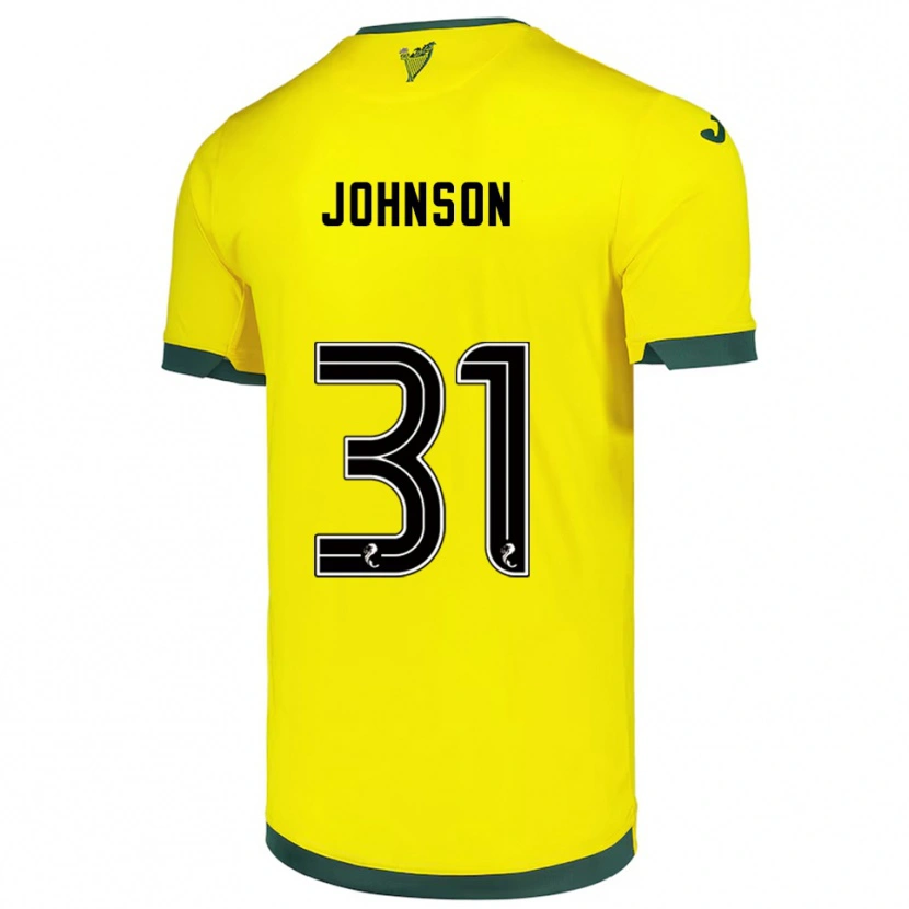 Danxen Men Murray Johnson #31 Yellow Green Away Jersey 2025/26 T-Shirt