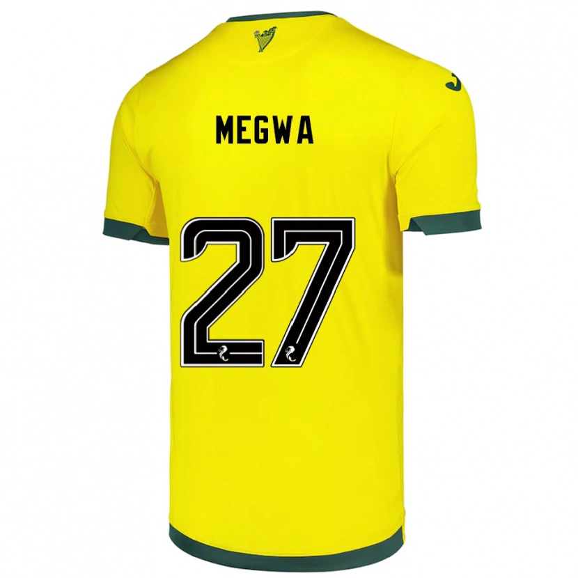 Danxen Men Kanayo Megwa #27 Yellow Green Away Jersey 2025/26 T-Shirt