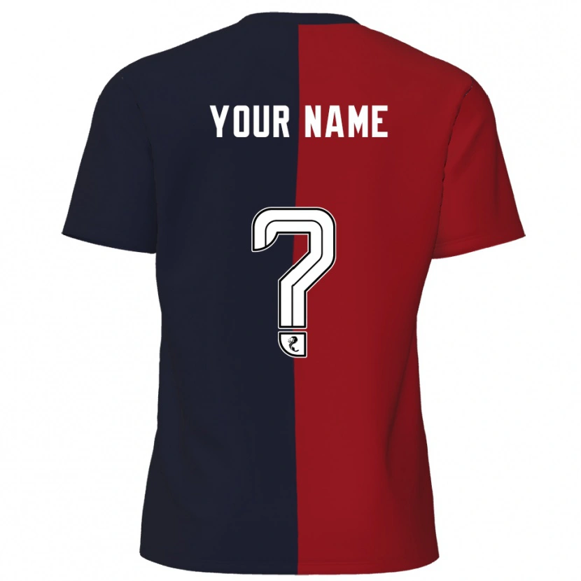 Danxen Men Your Name #0 Red Navy Away Jersey 2025/26 T-Shirt