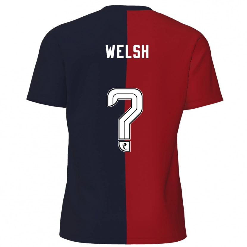 Danxen Men Cobi Welsh #0 Red Navy Away Jersey 2025/26 T-Shirt