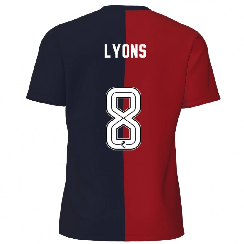 Danxen Men Brad Lyons #8 Red Navy Away Jersey 2025/26 T-Shirt