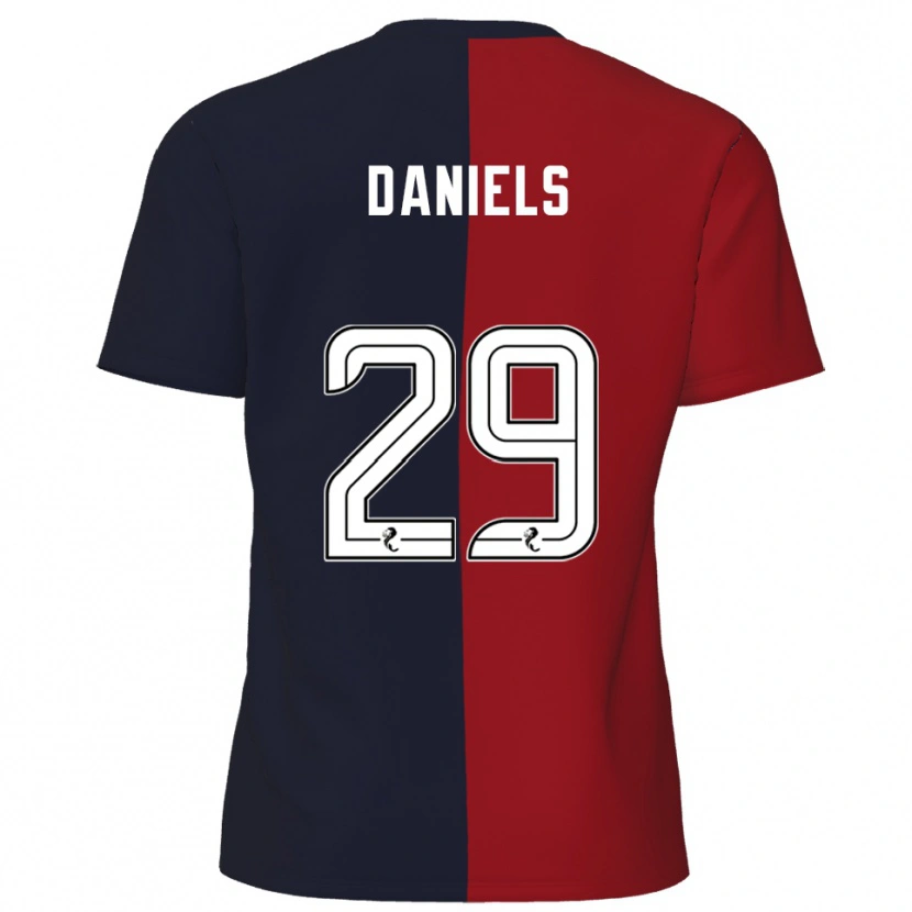 Danxen Men Djenairo Daniels #29 Red Navy Away Jersey 2025/26 T-Shirt