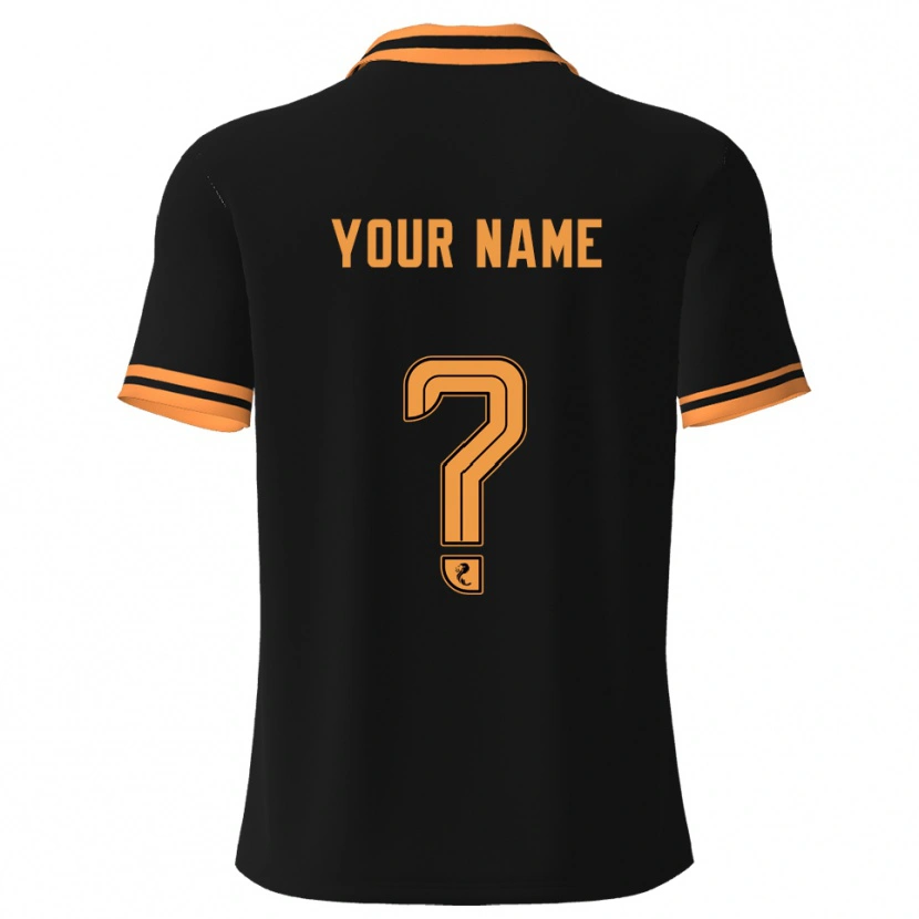 Danxen Men Your Name #0 Black Yellow Away Jersey 2025/26 T-Shirt